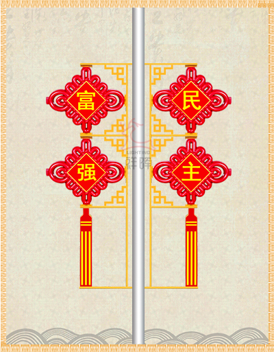 两连串中国结灯