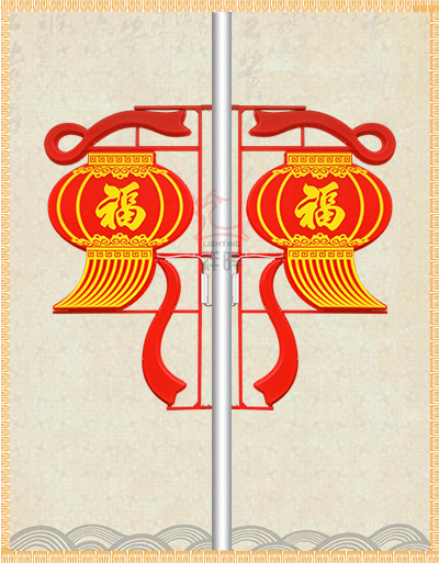 LED福字飘带灯笼